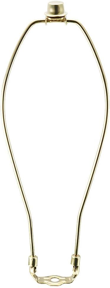 uxcell Lamp Harp Finial Holder Set 12 Inch Polished Brass for Table and Floor Lamps