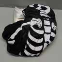 Spooktacular Creations Pet Dog Plush Skeleton Hoodie Costume for Halloween Dress Up Party, Pet Carnival, Outdoor Play (Large)