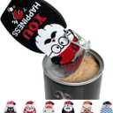 2 x Pull Tab Opener for Food Cans Fridge Magnets Tab Openers for Seniors Cute Cat Dog Food Can Opener Tool for Long Nails Arthritis Sore Hands Santa Black