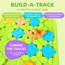 STEM Board Games Kids Toys, Maze Brain Teaser Puzzles Learning Games for Kids Ages 4-8 118 Challenges 5 Difficulty Levels Squirrel Logic Track Building Blocks, Educational Montessori Birthday Gifts