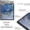 Fxojyvo 14x17 Picture Frame Set of 3, Black Frame for 14 x 17 Inch Picture Poster Photo, Light Weight and High Transparent 14 by 17 Frame for Wall - 3 Pack/Black/14 x17