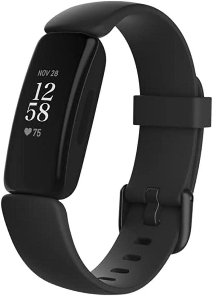 Fitbit Inspire 2 Health & Fitness Tracker with a Free 1-Year Fitbit Premium Trial, 24/7 Heart Rate, Black, One Size (S & L Bands Included)
