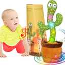 Emoin Talking Cactus Toy, Interactive Toys Dancing Cactus Toy Mimicking Repeating What You Say, Toddler Infant Baby Toys Gifts for 6 7 8 9 10 Month Old Baby Toys for 1 2 3 Year Old Boy Girl