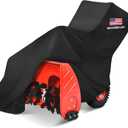 NEVERLAND Waterproof Snow Blower Cover - Snow Thrower Cover with American Flag Standard Size Fits Single and Two Stage Snow Blowers, Compatible with EGO, Toro, Honda, Ariens and Craftsman