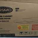 COSMO COS-5MU30 30 in. Delta Collection Ducted Under Cabinet Range Hood, Button Controls, Reusable Filters, LED Lights, Stainless Steel
