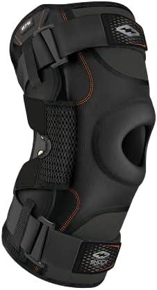 Shock Doctor Knee Brace, Compression Knee Brace for Men & Women, Hinged Knee Brace with Side Stabilizers, Maximum Support, Adjustable Dual Hinges, Knee Braces and Knee Support, Medium