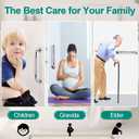 2 Pack 16 Inch Grab Bars for Bathtubs and Showers, Safety Bathroom Shower Grab Bars for Seniors Holds up to 500LBs, Handicap Grab Bars Stainless Steel, Anti Slip Shower Handle for Wall, Elderly