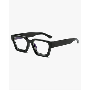 EYLRIM Thick Square Frame Blue Light Glasses for Women Men Non Prescription Computer Eyeglasses