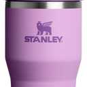 STANLEY IceFlow 2.0 Flip Straw Tumbler with Handle 20 oz | Twist On Lid and Flip Up Straw | Leak Resistant Water Bottle | Insulated Stainless Steel | BPA-Free | Lilac