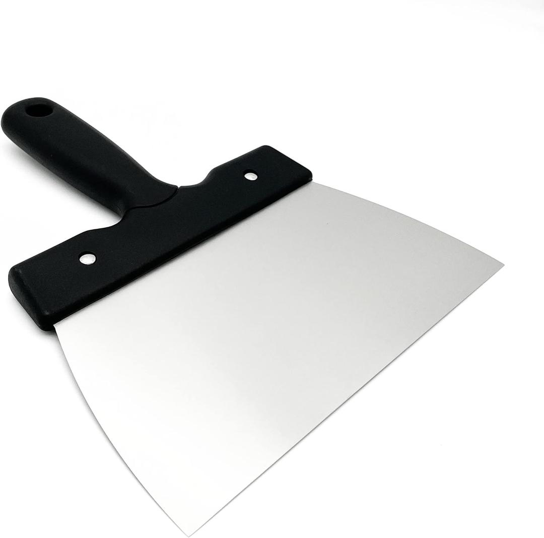 Coating Spatula for Chocolate Scraper Chocolate Thermostat Spatula Stainless Steel Dough Scraper 7.9inch (large 20cm)