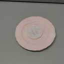 Silver Spoons Vintage Pink Plastic Dessert Plates Set of 10 – 7.5 Inch Party Plates with Scalloped Edges – Elegant Look for Tea Parties, Bridal Showers, or Everyday Use
