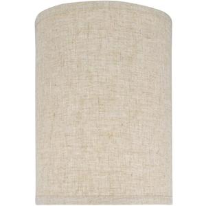 Aspen Creative 31031A Transitional Hardback Drum (Cylinder) Shape Spider Construction Lamp Shade in Beige, 8" wide (8" x 8" x 11")
