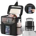 Portable Shower Caddy for Dorm Room Essentials, Foldable Mesh Shower Bag for College, Large Capacity Toiletry Bag Tote Bag Shower Caddy Portable for Student Boy Girl Bath Essentials (Black)