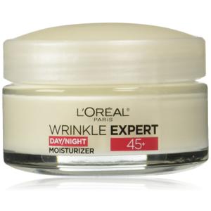L'Oreal Paris Wrinkle Expert 45+ Anti-Aging Face Moisturizer with Retino-Peptide, Non-Greasy, Suitable for Sensitive Skin, 1.7 fl. Oz