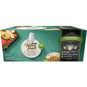 Purina Fancy Feast Wet Cat Food Variety Pack, Medleys Primavera Collection - (2 Packs of 12) 3 oz. Cans (EXP 03/31/28)