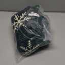 Lanpn Christmas Tree Skirt 48 inch, Velet Xmas Tree Skirt with Embroidery Snowflake Winter Christmas Tree Mat for Large Artificial Trees Winter Home Party Holiday Indoor Xmas Decor (Green, 120cm)