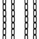 2 Pack 44in Hanging Chair Chain with 4 Carabiners, 500LB Capacity Hanging Kits Heavy Duty Hanging Chair Hardware for Hammock Swing Punching Bags Sandbag Indoor Outdoor Yoga Gym (Black,44in)