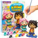 Made By Me Anime Figurines, Arts & Crafts Painting Kit, Small, Multi, 2 Piece