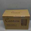 Consou Large Glasses Set of 6, 15 oz Hobnail Glassware Thick Glass Heavy Base