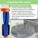 Replacement Parts for Shark AI AV2501S AV2511AE AV2610WA AV2501AE RV2502AE RV2400WD RV2610WD AV2310AE RV2310AE UR250BEOUS UR2500SR rv2410wd AI Ultra 2- in-1 Robot Vacuum, 4 Pack Main Brush