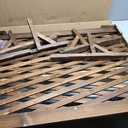 uyouous Garden Fence Wood Garden Fencing 2 Pack Extendable Instant Fence Wooden Garden Fence Expandable Freestanding Wood Garden Trellis Fence for Home Yard Garden Indoor Outdoor