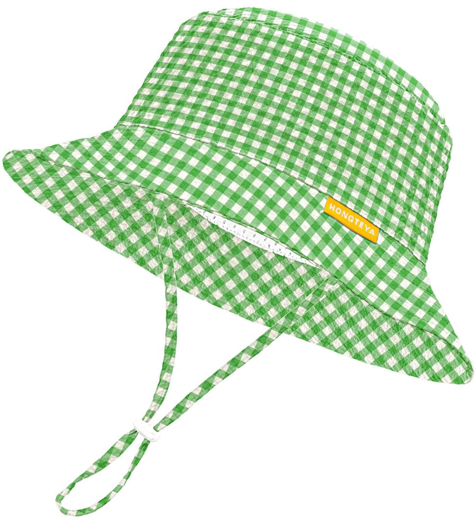 HONGTEYA Baby Sun Hat Toddler Boy Bucket Hat Kids Summer Beach Hat Wide Brim Sun Protection