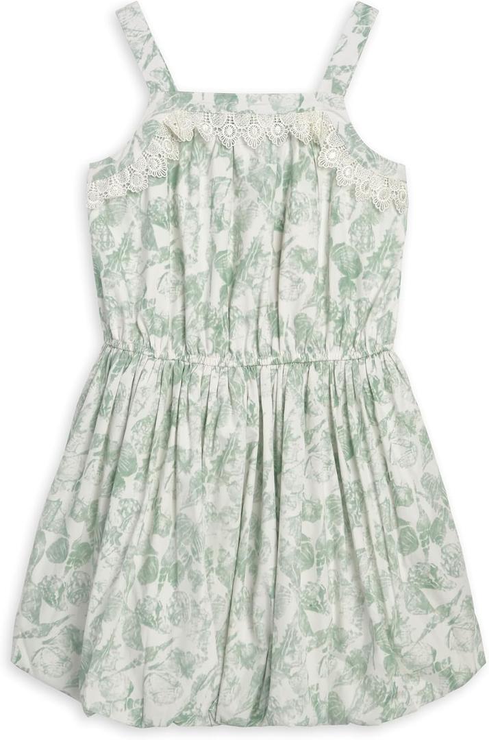 Scotch & Soda Girls' Summer Midi Dress, One Piece Outfit (Green, L)