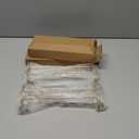 Wine Glass Rack Under Cabinet, 4Pcs 10-Inch Stemware Wine Glass Hanging Rack Stainless Steel Wine Glass Organizer Storage Hanger for 5mm Stemware Column, Gold