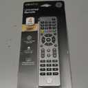 GE 4-Device Universal Remote Control, Designer Series, Brushed Nickel/Silver, 33709