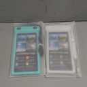 wellhouse Waterproof Phone Pouch, Waterproof Phone Case for iPhone 16 15 14 13 12 Pro Max XS Samsung, IPX8 3D Cellphone Dry Bag Beach Essentials (2 Pack - Duke Green & White7.0, 7 inch)