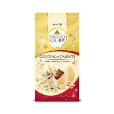 5 x Ferrero Rocher Golden Moments, Premium Milk Chocolate Hazelnut, Individually Wrapped Holiday Chocolate, 3.1 oz bag (EXP 04/20/26)