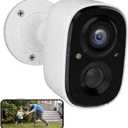 Camii 2K HD Security Cameras Outdoor 2K Wireless Camera with Battery Powered 2.4g WiFi Security HD Camera for Indoor/Outdoor Color Night Vision 2-Way Talk IP65 Waterproof, SD Card/Cloud Storage