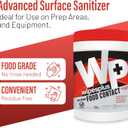 WIPESPLUS Cleaning Wipes All Purpose Food Contact - No Rinse, No Residue, Quick Dry Formula, Disinfecting Wipes For Restaurants, Foodservice, Schools - Canister, 100 Count, (Pack of 6)