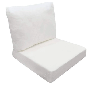 22" x 20" Deep Seat Cushion Insert Foam Back Polyester Fill Fiber