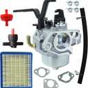 030594 Huayi Carburetor for Troy Bilt 6250 Watts 8500 Watts Generator 030594A 030594 with Air filter Tune up Kit compatible with Briggs and Stratton 592929 592331