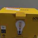 Gozelux A15 LED Bulbs - Vintage Edison Bulbs, Dimmable, Clear Glass, E26 Medium Base, 6W (60W Equivalent), 2700K Warm White, 700LM, for Ceiling Fans, Appliances, Refrigerator Lights - 6 Pack