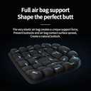 Takzop Air Seat Cushion, Airplane Cushion Seat, Inflatable Seat Cushion for Airplane, Stadium Seats, Office Chair, Wheelchair, Cars, Home Living