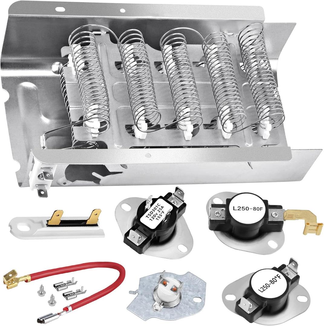 279838 Dryer Heating Element for Whirlpool Maytag Centennial Dryer Parts Kenmore 70 80 Series Model 110 Amana 3403585 8565582 NED4655EW1 W10724237 Dryer Heating Element by APPLIANCEMATES