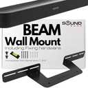 Amazon.com: Sound Bass Soundbar Mount for Sonos Beam Compatible with Generation 1 & 2 Sonos Beam Sound Bar Includes All Necessary Mounting Hardware, Mounts Bracket, Black : Electronics