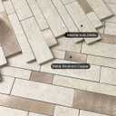BeNice Backsplash Peel and Stick Wall Tiles for Kitchen,Subway Self Adhesive Linear Mosaic Stickers Bathroom Waterproof(10 Sheets,Rustic Beige Brown)