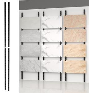 Tile Display Rack, Wall Mounted Tile Sample Display Rack for Retail Stores, Multi Layer Ceramic Sample Storage Organizer, Tile Display Stand for Vendor Commercial Exhibition Display
