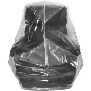Wowfit Furniture Cover Dust-Proof Moving Bag for Chairs, Recliners & Boxes  Clear, Odorless Plastic - 4mil-Thick - 34W x 42.1D x 65/48H Inches (Tape Not Included)