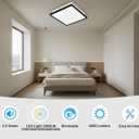 Tech Drive Bathroom Exhaust Fan with Light,110 CFM,1000lm Dimmable 5CCT LED Light with Night Light Selectable, Quiet Ventilation Fan,Energy Star Bath Fan, Decorative Black Trim, Easy to Install, 110CFM with 3CCT Light