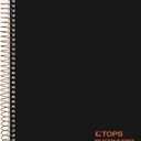 TOPS Products Journal Notetaking Planner, Wirebound, Ruled, 8-1/2"x6-3/4", Black (TOP63827) , White
