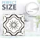 Black & White Collection Peel and Stick Tile Stickers 24 PC Set backsplash Tile Decals Bathroom & Kitchen Vinyl Wall Decals Easy to Apply Just Peel & Stick Home Decor (Black & White B5, 8x8 Inch)