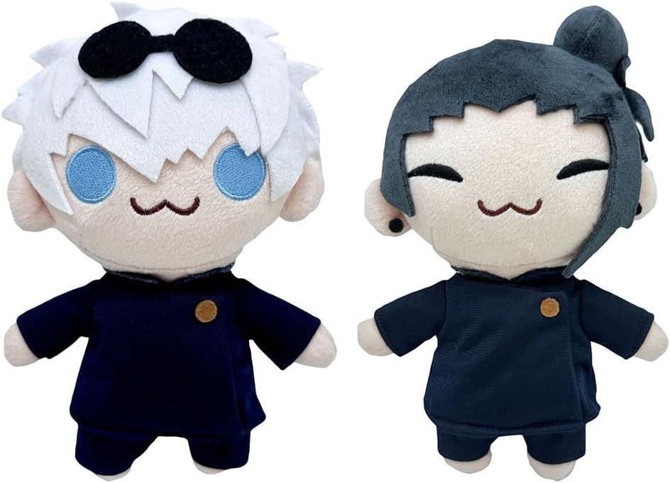 Anime Geto Suguru Plush Doll Figures, Cute Cartoon Soft Stuffed Throw Hug Pillow Cushion Home Decoration Collectible Gift for Fans 21cm/ 8.26 inch