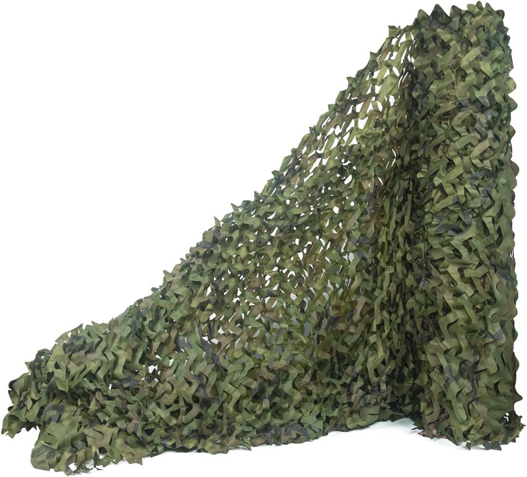 WINWAY Camo Netting Camouflage Net Bulk Roll Sunshade Mesh Net for Hunting Shooting Military Theme Party Decoration Woodland Camo 4.9' x 13.12' ft