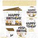 96 Pcs Construction 2nd Birthday Party Supplies Construction Truck Plates and Napkins Tableware 350GSM Excavator Birthday Decorations Favors for Boys Tractor Dump Two Years Old, Serves 24