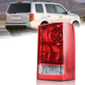 Right Passenger Side Tail Light Fit for 2009 2010 2011 2012 2013 2014 2015 Honda Pilot Without Bulbs and Wiring Harness Rear Lamp HO2801174 33550SZAA01