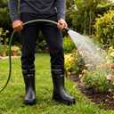 Rain Boots for Men Waterproof Mens Mid-Calf with PVC Rubber Boots Mens Mud Boots, Garden Boots Comfort Lightweight Gardening Fishing Shoes for Yard Farm Outdoor Work, 47